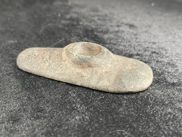 3 & 1/2" Stone Pipe Indian Artifact Arrowhead