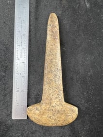 7 & 3/4" Rat Tail Spud Indian Artifact Arrowhead