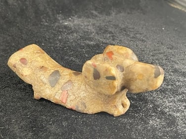 4 & 3/4" Popeyed Birdstone Indian Artifact Arrowhead