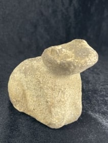 3 & 3/4" Stone Frog Pipe Indian Artifact Arrowhead