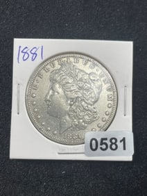 1881 Morgan Silver Dollar Coin