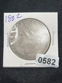 1882 Morgan Silver Dollar Coin