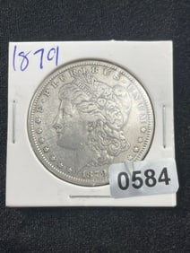 1879 Morgan Silver Dollar Coin