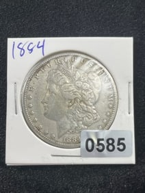 1884 Morgan Silver Dollar Coin