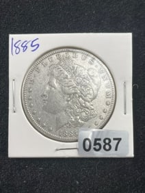 1885 Morgan Silver Dollar Coin