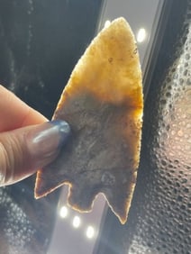 3 & 3/8" Florida Point Indian Artifact Arrowhead