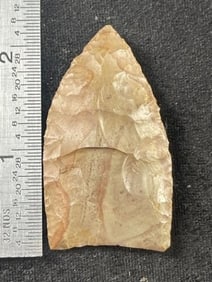 2 & 1/8" Clovis Indian Artifact Arrowhead