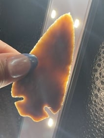 3" Buttonbase Dovetail Indian Artifact Arrowhead