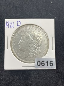 1921 D Morgan Silver Dollar Coin