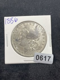 1886 Morgan Silver Dollar Coin
