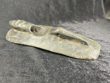 6 & 1/2" Bird Effigy Hopewell Pipe Indian Artifact Arrowhead