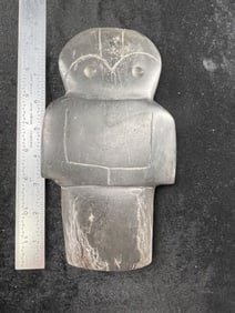 8 & 1/2" Stone Human Effigy Indian Artifact Arrowhead