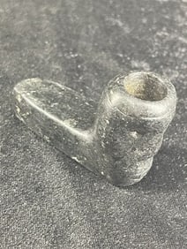 3" Stone Face Effigy Pipe Indian Artifact Arrowhead