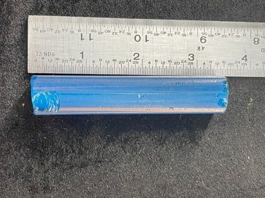 3 & 3/8" Glass Trade Bead Indian Artifact Arrowhead