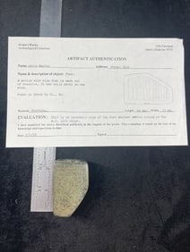 Pipe with Gregory Perino COA found in Green Up County, Kentucky Indian Artifact Arrowhead