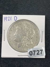 1921 D Morgan Silver Dollar Coin