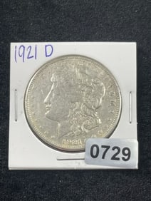 1921 D Morgan Silver Dollar Coin