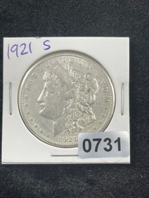 1921 S Morgan Silver Dollar Coin