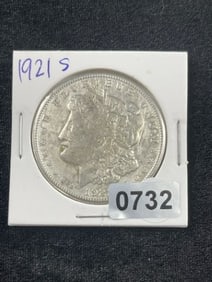 1921 S Morgan Silver Dollar Coin