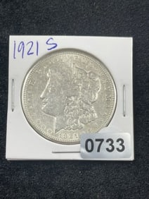 1921 S Morgan Silver Dollar Coin