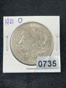 1921 D Morgan Silver Dollar Coin