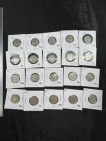 20 Assorted Buffalo Nickels Coins
