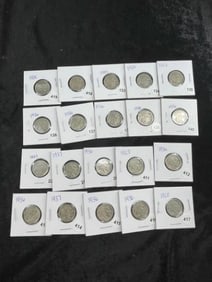 20 Assorted Buffalo Nickels Coins