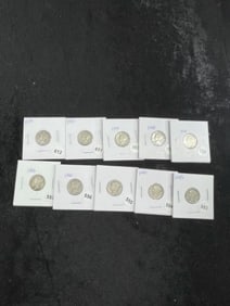 10 Mercury Dimes