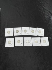 10 Mercury Dimes