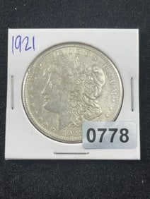 1921 Morgan Silver Dollar Coin