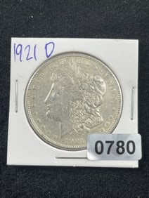 1921 D Morgan Silver Dollar Coin