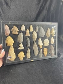 Group of Arrowheads Riker Frame IS included