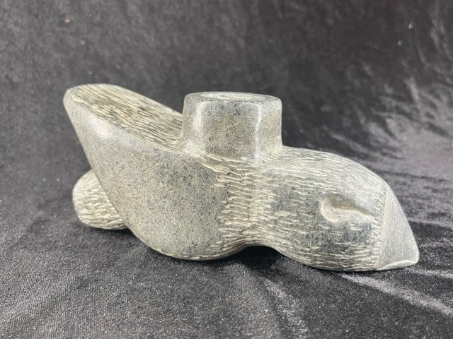 6 & 1/2" Stone Hawk Effigy Pipe Indian Artifact Arrowhead (1 of 8)