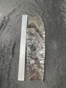 12 & 1/2" Obsidian Clovis Indian Artifact Arrowhead