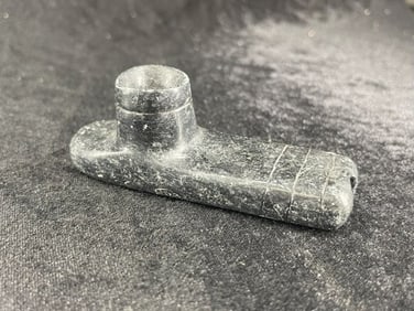 3 & 3/4" Stone Pipe Indian Artifact Arrowhead