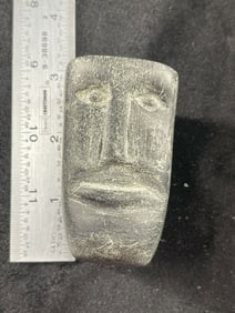 Stone Face Effigy Pipe Indian Artifact Arrowhead