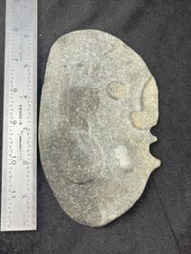 Stone Face Effigy Indian Artifact Arrowhead