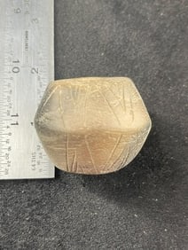 Large Pottery Bead Indian Artifact Arrowhead