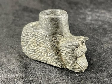 Miniature Wolfe Stone Pipe Indian Artifact Arrowhead