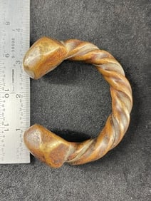 Heavy Brass Bracelet Indian Artifact Arrowhead