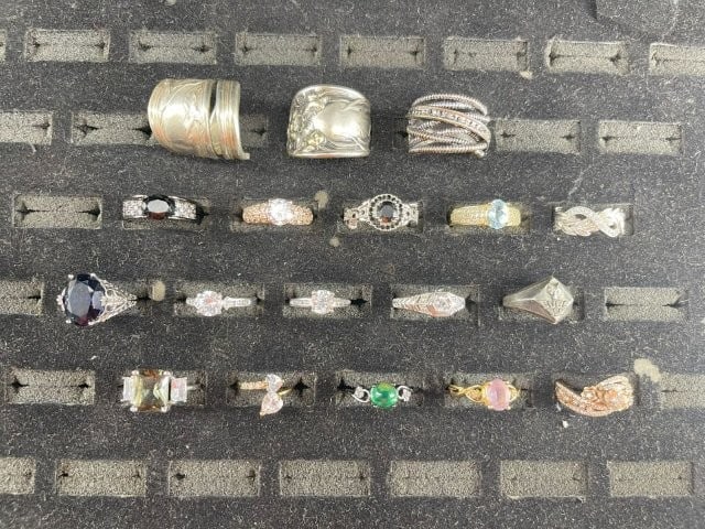 Group of Sterling etc Rings (1 of 5)