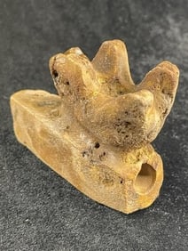 Stone Human Effigy Pipe Indian Artifact Arrowhead