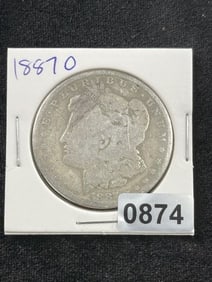 1887 O Morgan Silver Dollar Coin