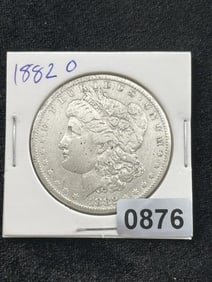 1882 O Morgan Silver Dollar Coin