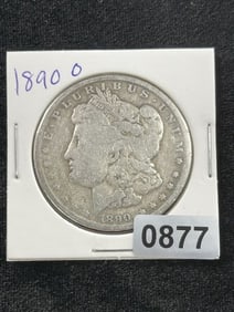 1890 O Morgan Silver Dollar Coin