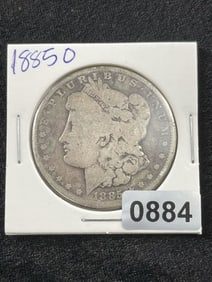 1885 O Morgan Silver Dollar Coin