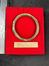 Hearth Hand Made Indian Trade Bracelet from the 1700s, frame included