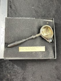 Chefield Lead Pour for Bullet Molds Circa 1800s, frame included