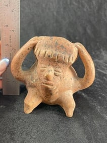 Pre- Columbian Pottery Vessel Indian Artifact Arrowhead