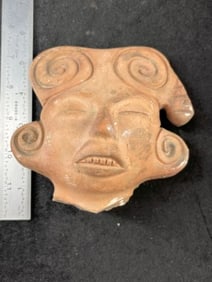 Pre- Columbian Pottery Vessel Indian Artifact Arrowhead